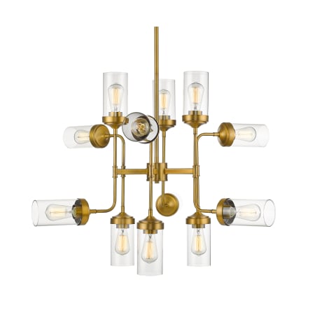 Z-Lite Calliope 36" Wide 12 Light Chandelier Foundry Brass