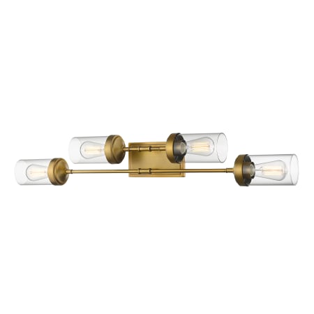 Z-Lite Calliope 38" Wide 4 Light Bathroom Vanity Light Foundry Brass