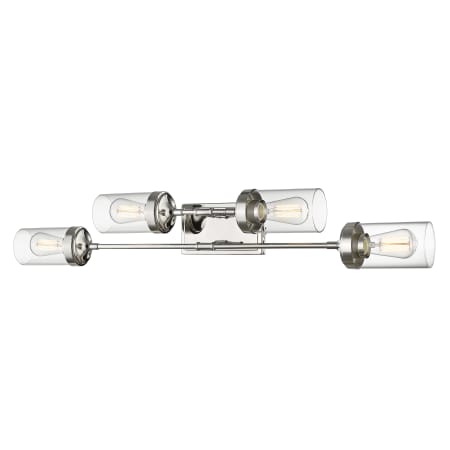 Z-Lite Calliope 38" Wide 4 Light Bathroom Vanity Light Polished Nickel
