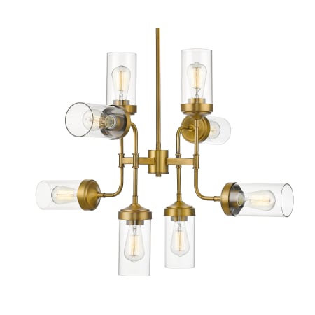 Z-Lite Calliope 32" Wide 8 Light Chandelier Foundry Brass