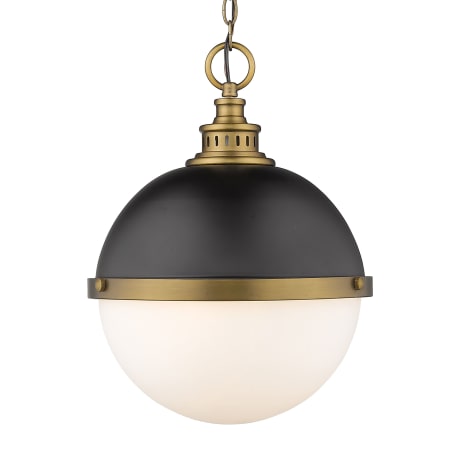 Z-Lite Peyton 2 Light 15" Wide Pendant Matte Black / Factory Bronze