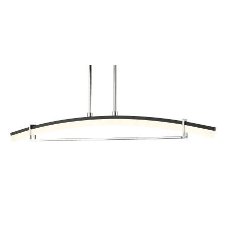 Z-Lite Arc 44" Wide LED Linear Chandelier Chrome