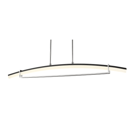 Z-Lite Arc 56" Wide LED Linear Chandelier Chrome