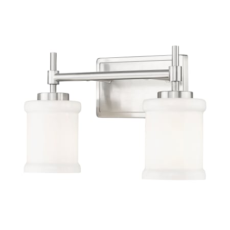 Z-Lite Cadoc 2 Light 15" Wide Vanity Light Brushed Nickel