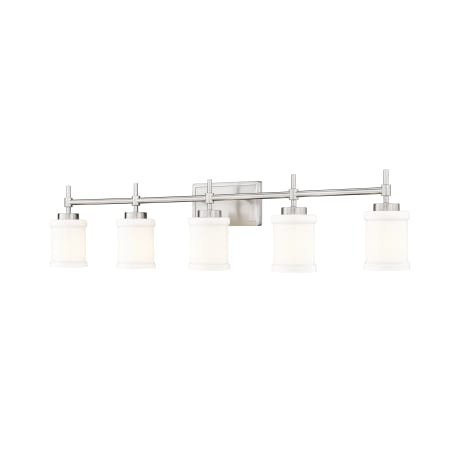 Z-Lite Cadoc 5 Light 41" Wide Vanity Light Brushed Nickel