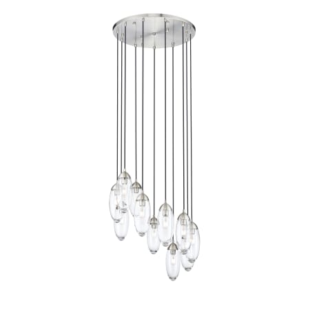 Z-Lite Arden 11 Light 24" Wide Suspension Multi Light Pendant Brushed Nickel