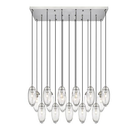 Z-Lite Arden 17 Light 42" Wide Suspension Linear Pendant Brushed Nickel