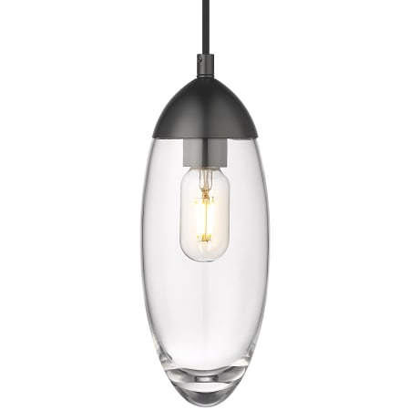Z-Lite Arden 5" Wide Mini Pendant Matte Black