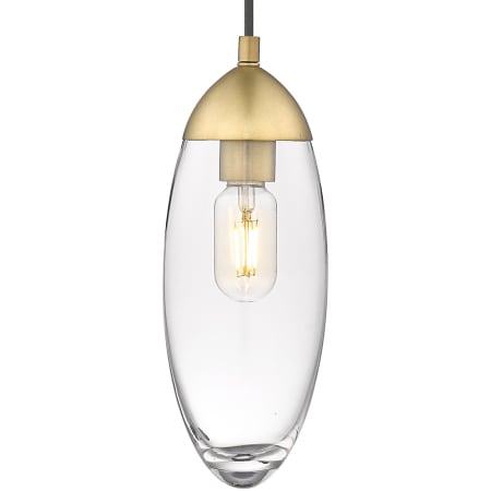 Z-Lite Arden 5" Wide Mini Pendant Rubbed Brass