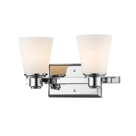 Z-Lite Kayla 2 Light 13-3/4" Wide Bathroom Vanity Light Chrome