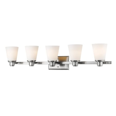Z-Lite Kayla 5 Light 38-5/8" Wide Bathroom Vanity Light Brushed Nickel