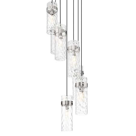 Z-Lite Fontaine 7 Light 20" Wide Chandelier Brushed Nickel