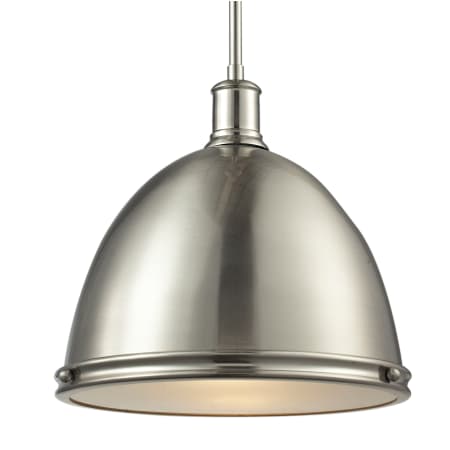 Z-Lite Mason 3 Light Linear Pendant with Metal Warehouse Shades Brushed Nickel
