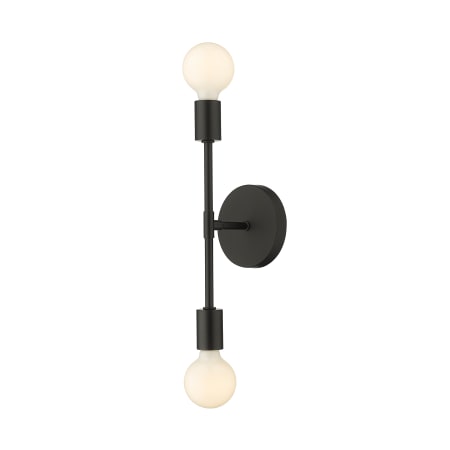 Z-Lite Modernist 2 Light 5" Tall Wall Sconce Matte Black