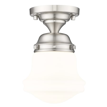 Z-Lite Vaughn 6" Wide Flush Mount Ceiling Fixture Brushed Nickel