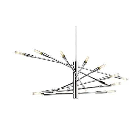 Z-Lite Ascension 16 Light 32" Wide Abstract Chandelier Chrome