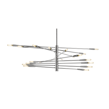 Z-Lite Ascension 20 Light 48" Wide Abstract Chandelier Chrome