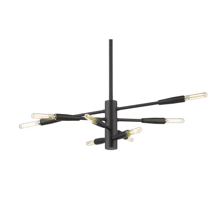 Z-Lite Ascension 8 Light 16" Wide Abstract Chandelier Matte Black