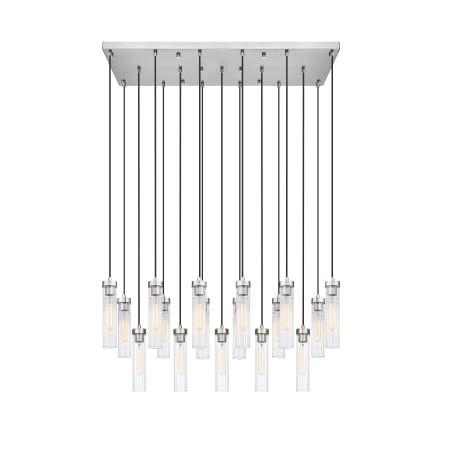 Z-Lite Beau 17 Light 42" Wide Suspension Linear Pendant Brushed Nickel