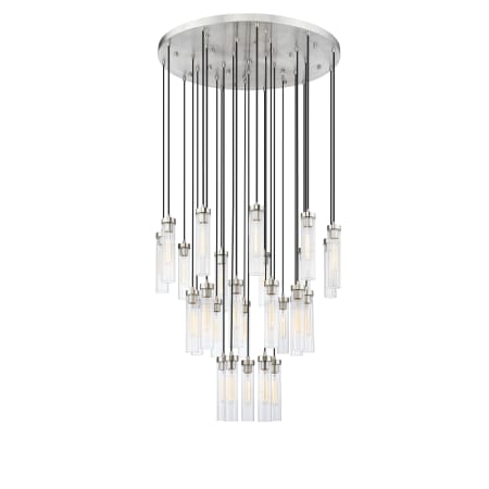 Z-Lite Beau 27 Light 36" Wide Suspension Multi Light Pendant Brushed Nickel