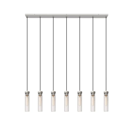 Z-Lite Beau 7 Light 54" Wide Suspension Linear Pendant Brushed Nickel
