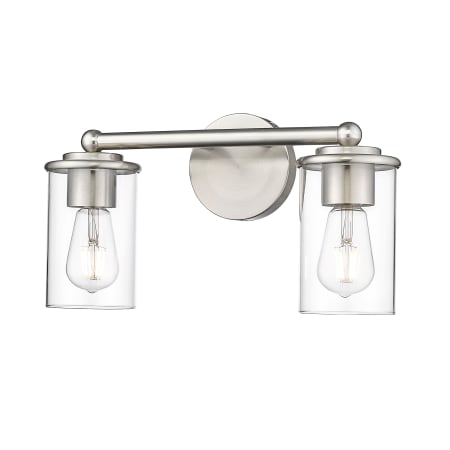 Z-Lite Thayer 2 Light 16" Wide Vanity Light Brushed Nickel