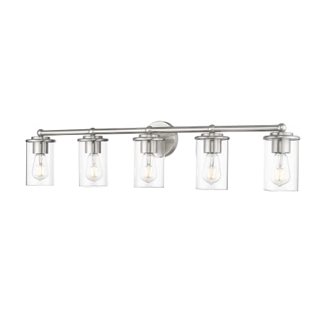 Z-Lite Thayer 5 Light 39" Wide Vanity Light Brushed Nickel