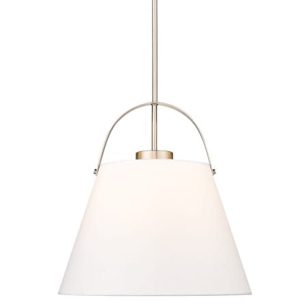 Z-Lite Z-Studio Linen Pendant 18" Wide Pendant Brushed Nickel