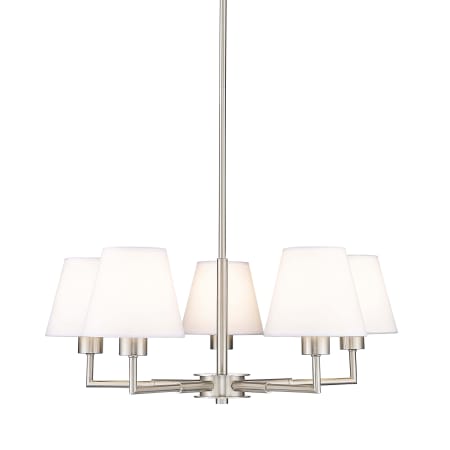 Z-Lite Leila 5 Light 26" Wide Chandelier Brushed Nickel