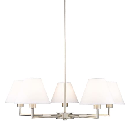 Z-Lite Leila 5 Light 34" Wide Chandelier Brushed Nickel