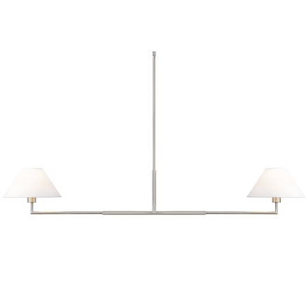 Z-Lite Leila 2 Light 62" Wide Linear Chandelier Brushed Nickel
