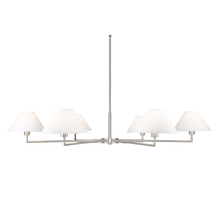 Z-Lite Leila 6 Light 63" Wide Chandelier Brushed Nickel
