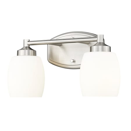 Z-Lite Kendrick 2 Light 15" Wide Vanity Light Brushed Nickel