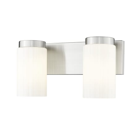Z-Lite Burk 2 Light 14" Wide Vanity Light Brushed Nickel