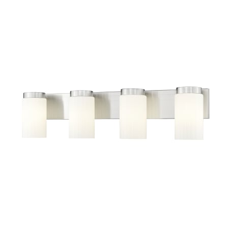 Z-Lite Burk 4 Light 30" Wide Vanity Light Brushed Nickel