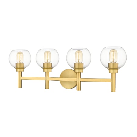 Z-Lite Sutton 4 Light 32" Wide Vanity Light Brushed Gold
