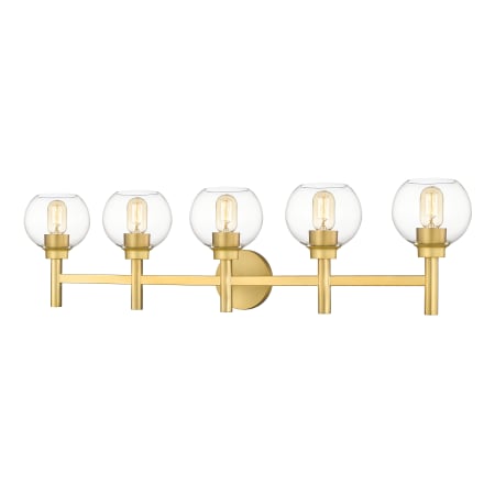 Z-Lite Sutton 5 Light 40" Wide Vanity Light Brushed Gold