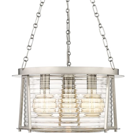 Z-Lite Cape Harbor Pendant 3 Light 18" Wide Pendant Brushed Nickel