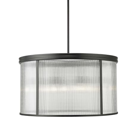 Z-Lite Carnaby 9 Light 33" Wide Drum Chandelier Matte Black