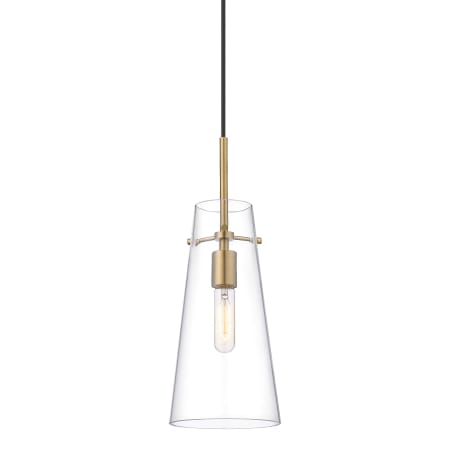 Z-Lite Kira 7" Wide Mini Pendant with Shade Modern Gold