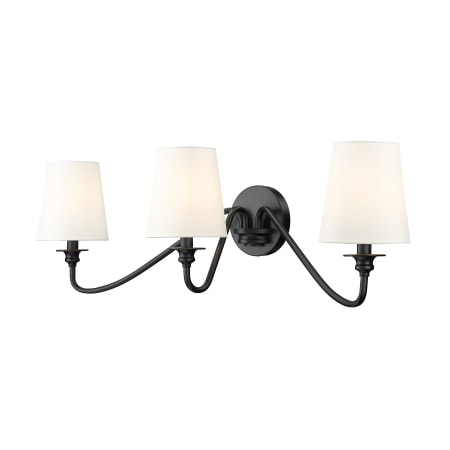 Z-Lite Gianna 3 Light 10" Tall Wall Sconce Matte Black