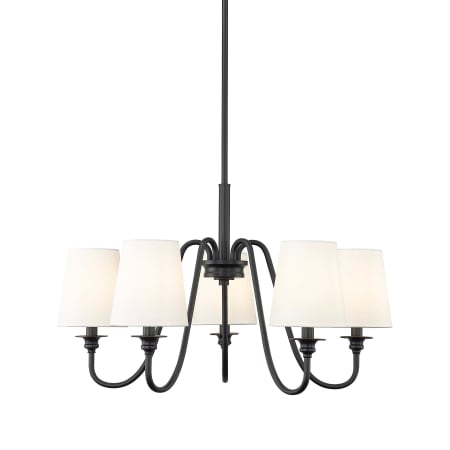 Z-Lite Gianna 5 Light 26" Wide Chandelier Matte Black