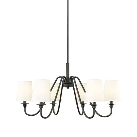 Z-Lite Gianna 6 Light 32" Wide Chandelier Matte Black