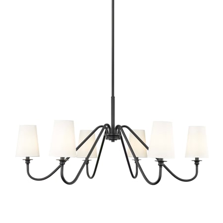 Z-Lite Gianna 6 Light 47" Wide Chandelier Matte Black