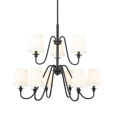 Z-Lite Gianna 9 Light 32" Wide Chandelier Matte Black