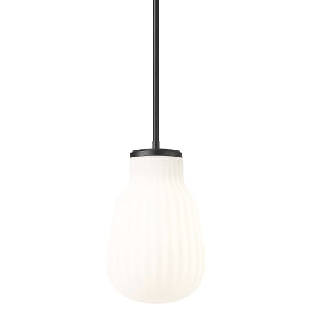 Z-Lite Newbury 8" Wide Mini Pendant Matte Black