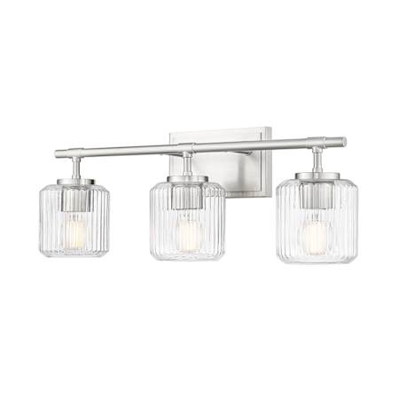 Z-Lite Landon 3 Light 24" Wide Vanity Light Brushed Nickel