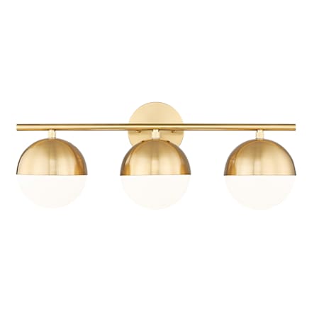 Z-Lite Realm Sphere 3 Light 24" Wide Vanity Light Modern Gold