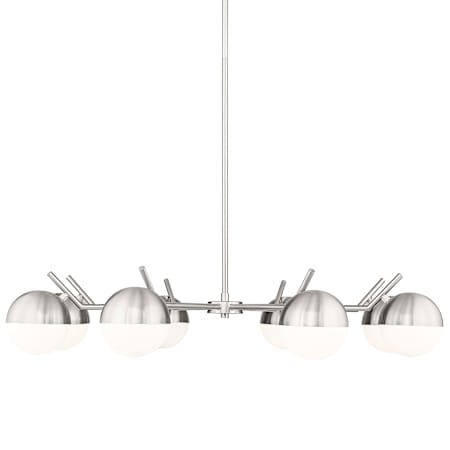 Z-Lite Realm Sphere 8 Light 44" Wide Chandelier Brushed Nickel