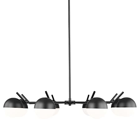 Z-Lite Realm Sphere 8 Light 44" Wide Chandelier Matte Black